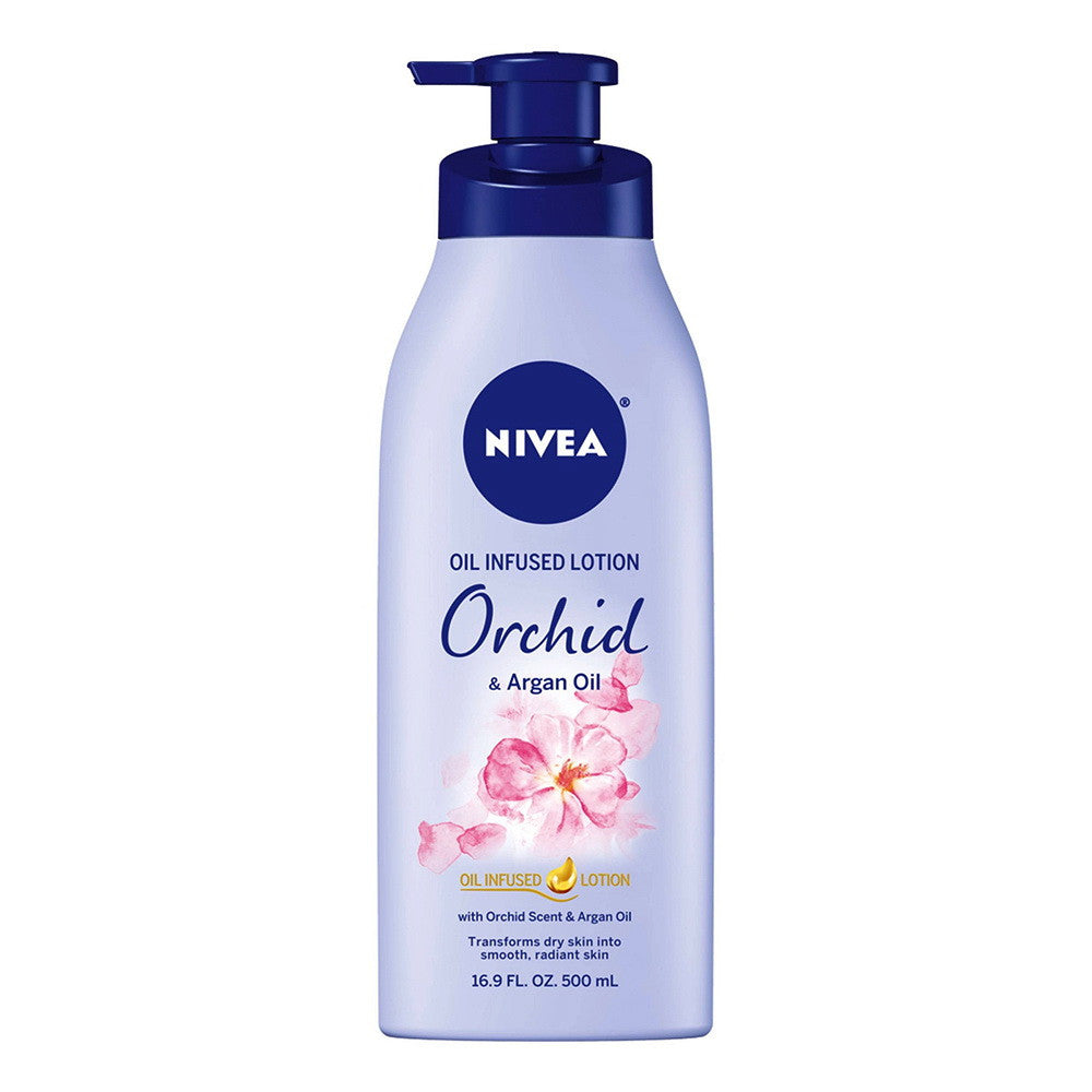 Nivea Oil Infused Body Lotion Orchid and Argan Oil, 16.9 oz